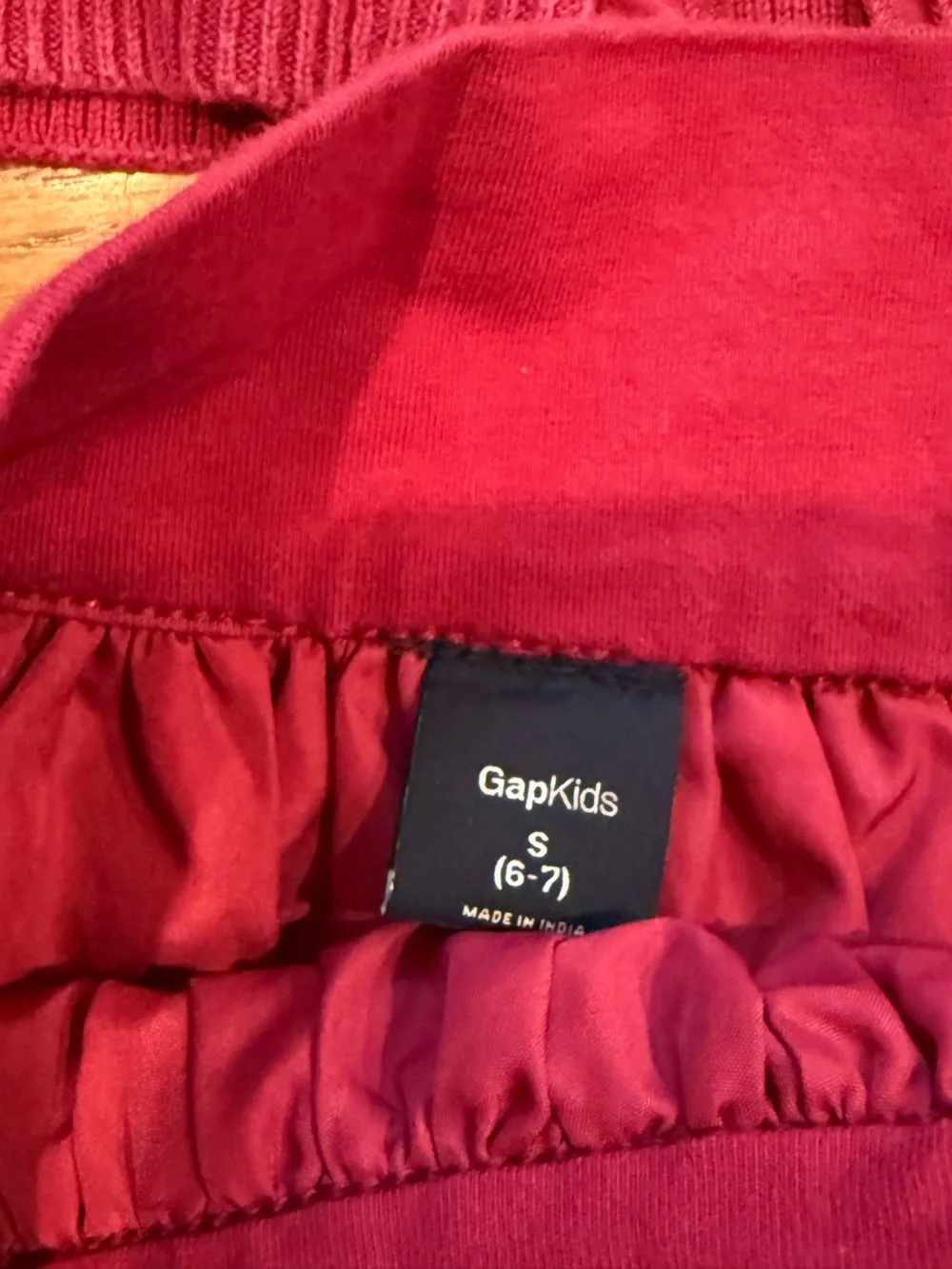 Gap Girls' Raspberry Cardigan & Sequined Skirt Set 6 7